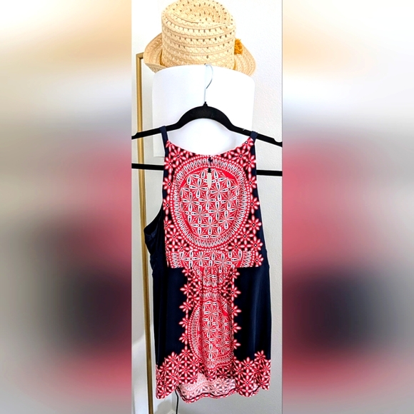 INC International Concepts Large  Halter Keyhole Fun Top-  NWOT - Picture 2 of 6